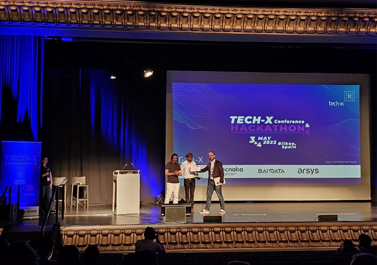 1st Place at #TechX Hackathon 🥇